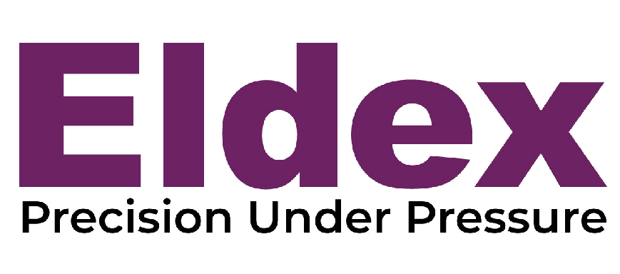 Eldex: Precision Under Pressure Logo